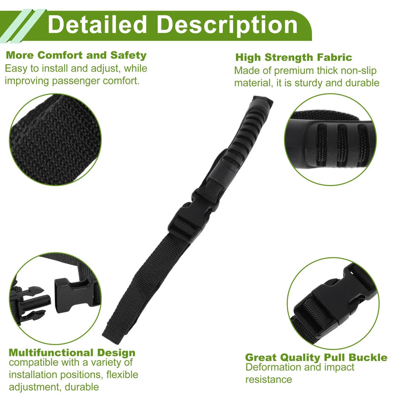 Jeep Wrangler JL (2018-2024) Black Roll Bar Grab Handles