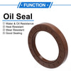 Car Oil Seal 70x100x13mm Seal Ring Rotary Shaft Seal FKM Rubber Brown 2 x