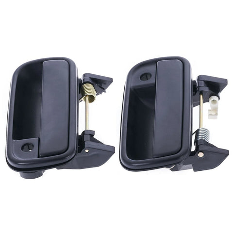 Toyota Hilux 4pc Front & Rear Outer Door Handle Textured Black (1988–1997)