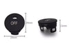 BMW 5 Series E63 E60 E64 1 Set A/C Panel Switch Button Cover (2003–2010)