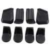 Jeep Wrangler 8Pc Black Inner Front Seat Screw Protector Covers (2007-2017)