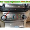 Toyota Highlander Left Control Knob Cover (2008–2013)