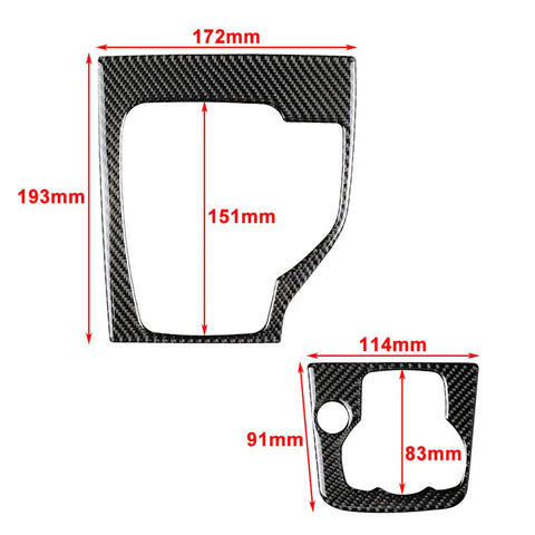 Mazda 3 Axela Carbon Fiber Inner Gear Shift Panel Cover (2013-2018)