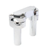 Harley Fat Boy, Low Rider, Softail Chrome 4" Risers 1" Handlebar Clamp