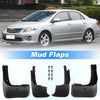 Toyota Corolla 4 Pcs Mud Flaps Splash Guards (2009-2013)