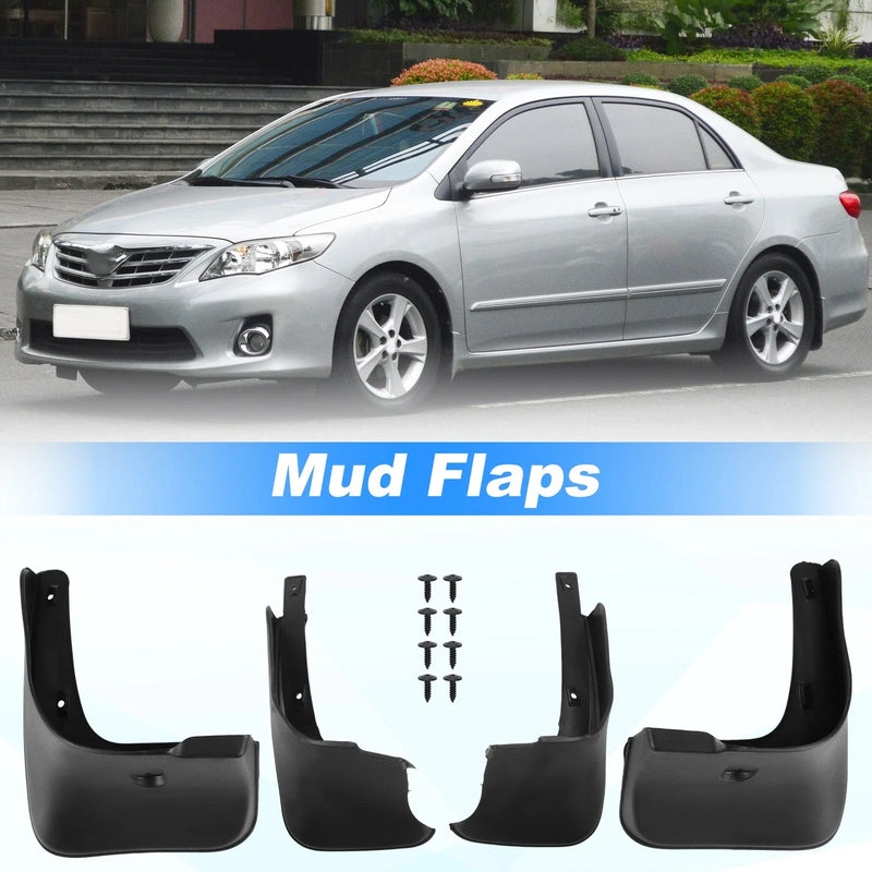 Toyota Corolla 4 Pcs Mud Flaps Splash Guards (2009-2013)