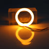 Car Headlight Retrofit 60MM White Amber Switchback LED Halo Rings