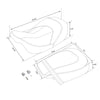 Harley Road King Electra Glide Driver Passenger Gel Seat (2009-2023)