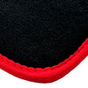 BMW X4 Series F26 SUV (2014-2018) Red Trim AutoWin Black Floor Mats