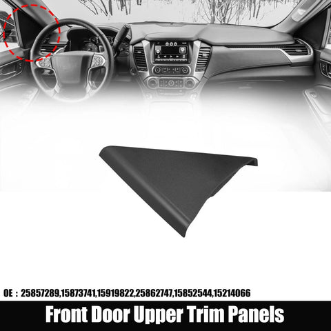 Chevrolet Silverado GMC Sierra Front Door Upper Trim Panel Left