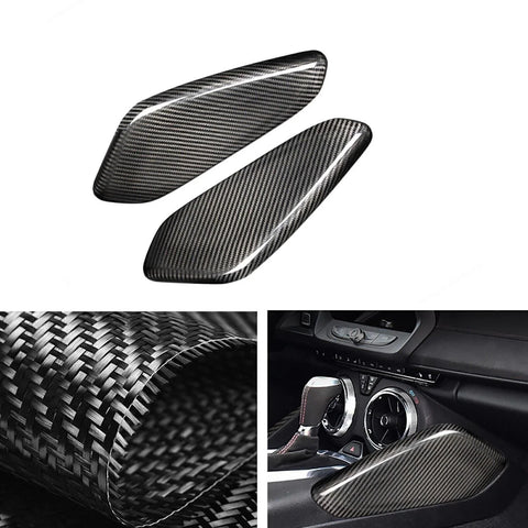 Chevrolet Camaro 2 x Carbon Fiber Center Console Side Covers (2016-2024)