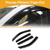 Mitsubishi Outlander Sport RVR (2011-2024) Black Set Window Deflectors