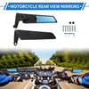 Motorcycle M8/M10 Rear View Mirror Polygon Mirror Black 1 Set