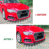 Audi A3 S3 8V Sline (2017-2020) Carbon Look Bumper Spoiler Lip