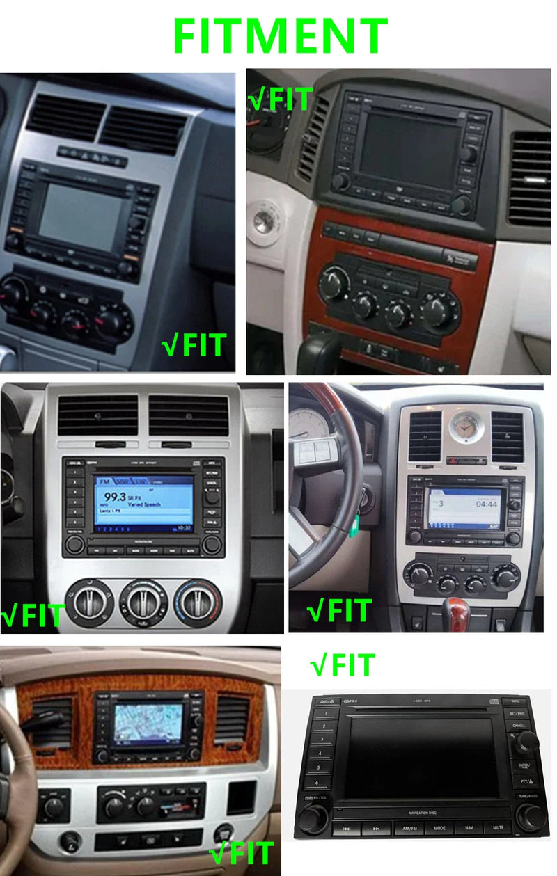Jeep Chrysler Dodge Durango 8" Car Stereo Radio GPS Navigation (2004-2009)