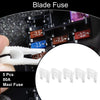 Car Boat Truck RV Motorcycle White 5 Pcs Maxi Fuse 80A Blade Fuse