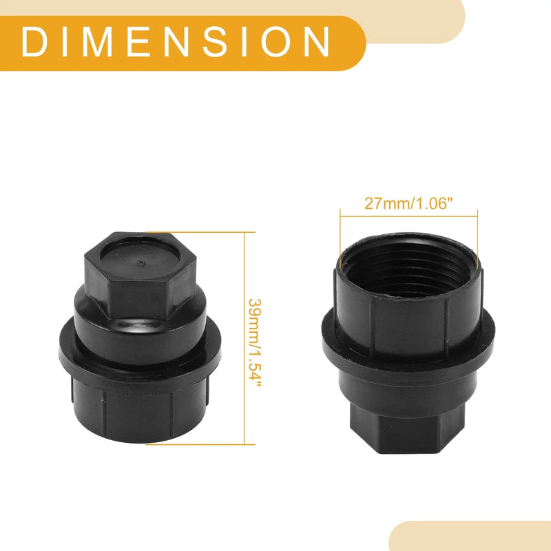 Chevrolet Blazer Wheel Lug Nut Bolt 24 Pcs Plastic Black