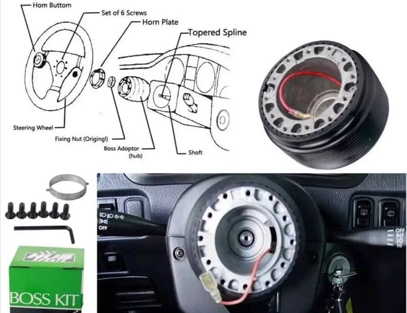 Hyundai Elantra / Sonata / Scoupe Steering Wheel Hub Adapter (1988-1995)