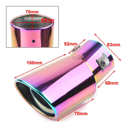 Car Accessories Stainless Steel Rear Exhaust Bent Pipe Tail Muffler Tip