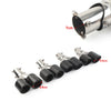 Universal Car Exhaust Stainless Steel Carbon Muffler Tip 89mm Outlet