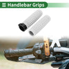 Motorcycle TPU White 25mm Hand Grips Cover Kit