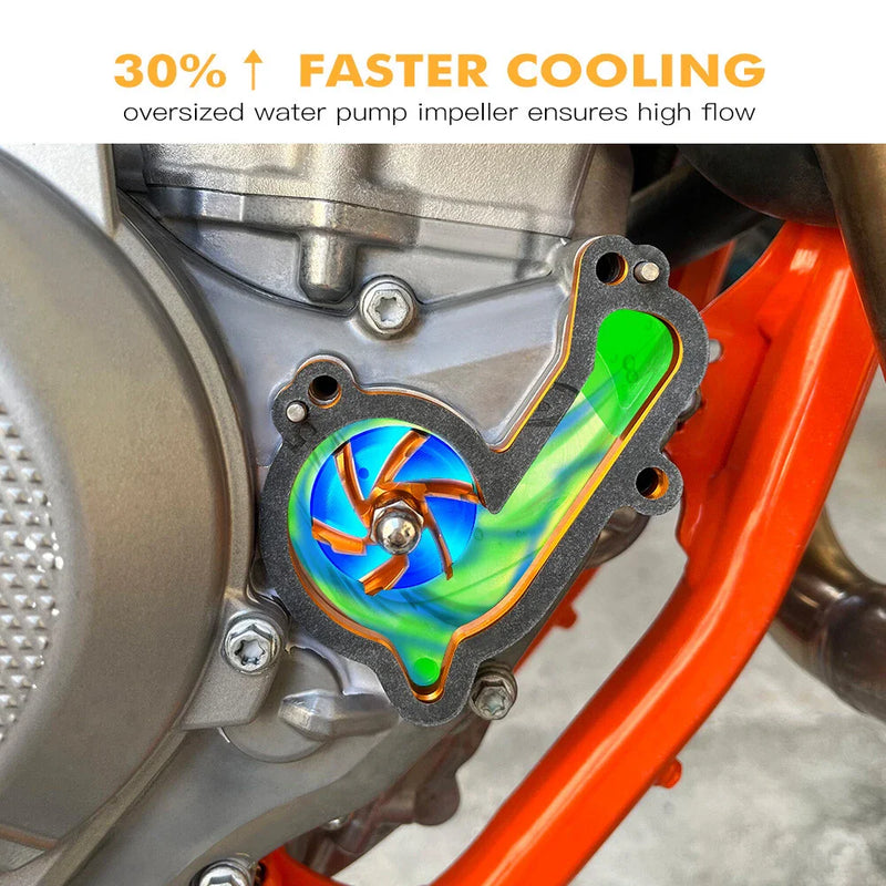 KTM 250 350 SXF XCF EXC-F High Flow Water Pump Cooler Kit (2017-2022)