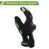 XXL Motorcycle Gloves Breathable Full Finger Nylon Outdoor Gloves Green