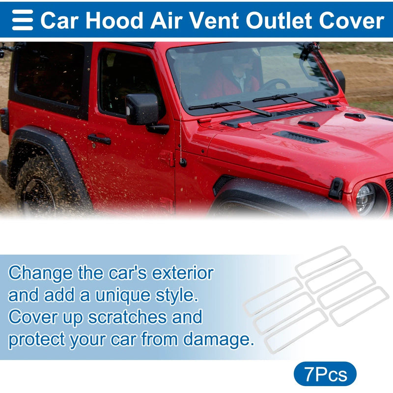 Jeep Gladiator JT (2020-2024) 7 x Pcs Hood Air Outlet Vent Cover Trim