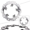 Yamaha YZF-R6, YZF-R1 Chrome Rear Steel Brake Disc Rotor (2003-2015)