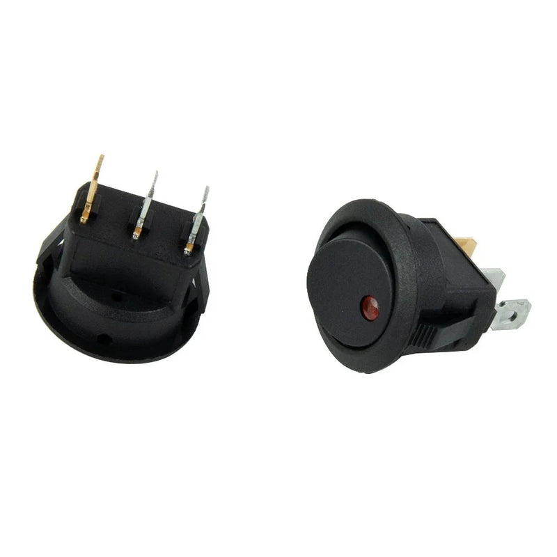 Marine Boat Car RV Motorcycle Rocker switch 10 x SPST 2-pin Red LED