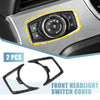 Ford Mustang Car Front Headlight Lamp Switch Trim Covers (2015-2020)