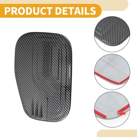 Ford Ranger 2023-2025 Gas Tank Flap Carbon Fiber Black Fuel Tank Door Cap