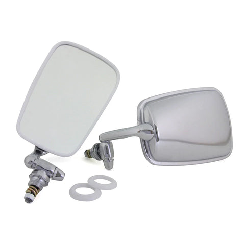 Volkswagen 411 / 412 / Beetle / Brasilia 1968-1982 x2 Door Mirrors Chrome