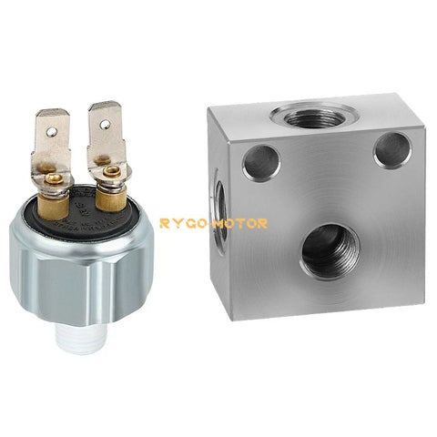 Polaris Ranger 425 500 700 Brake Cross Fitting & Stoplight Pressure Switch