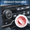 GMC Canyon (2015-2022) - 7 Pcs Red 4WD Headlight Switch Knob Cover Ring
