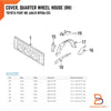 Toyota Hilux 4Runner LN130 Right Quarter Wheel House Cover (1984-1997)
