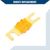 Car Motorcycle - Gold Tone Orange 5 x Mini ANL 40A Fuses
