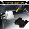 Chevy Silverado 1500 for GMC Black Red Full Center Console Organizer Tray