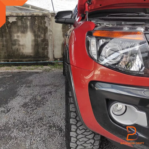 Ford Ranger PX1 T6 3" Matte Black Slim Fender Flares (2012-2014)
