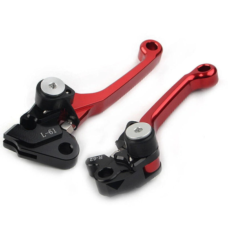 Kawasaki KX450F Dirt Clutch Brake Levers RED (2006-2012)