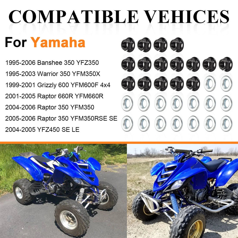 Yamaha Banshee 350 Wheel Lug Nuts Washers Kit