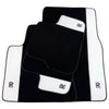 Rolls Royce Spectre (2023-2024) White Leather AutoWin Black Floor Mats