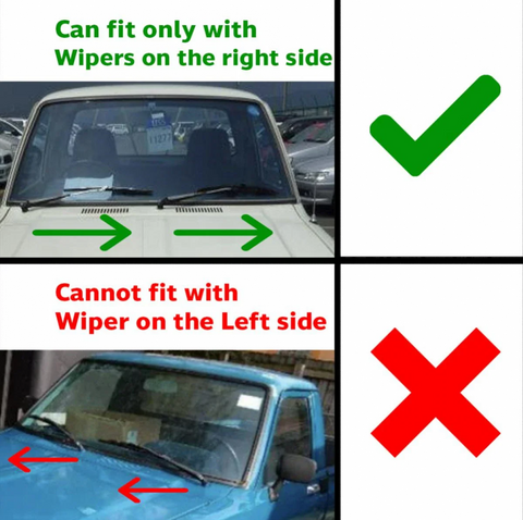 Windshield Wiper Arm Black L+R (RHD Fits Mazda 1300 Familia Pickup 1991-99 D07