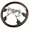 Lexus LX470, Land Cruiser Steering Wheel Dark Wood Grain Leather Grip (1998-2007)