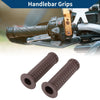 Motorcycle 7/8" 22mm Hand Grips Handlebar End Rubber Coffee