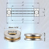 Car 2 x Car Thrust Ball Bearing 9x20x7mm Single Row Roller with Washers