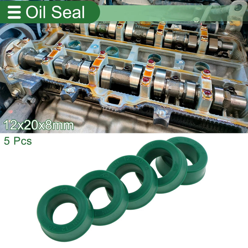 Rotary Shaft Oil Seal 12x20x8mm TPU Seal Ring 5 Pcs