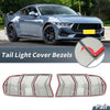 Ford Mustang (2024-2025) Smoked Black Tail Light Protector Trim Covers
