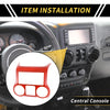 Jeep Wrangler JK JKU (2011-2017) Red Central Console Dashboard Trim
