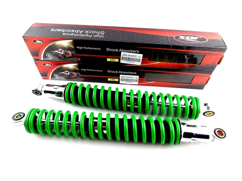 Kawasaki KDX400 400mm Green/Chrome JBS Rear Shock Absorbers